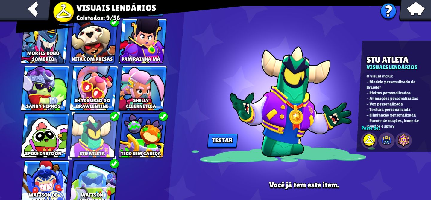 CONTA BRAWL STAR GEMADA