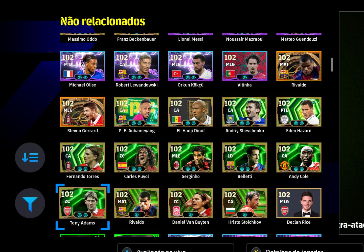 CONTA STEAM eFootball | Gullit 107, Messi 106, Matthäus 105, Griezmann 104 | Fo