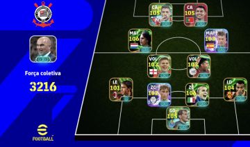 Conta efootball com 3118 de força