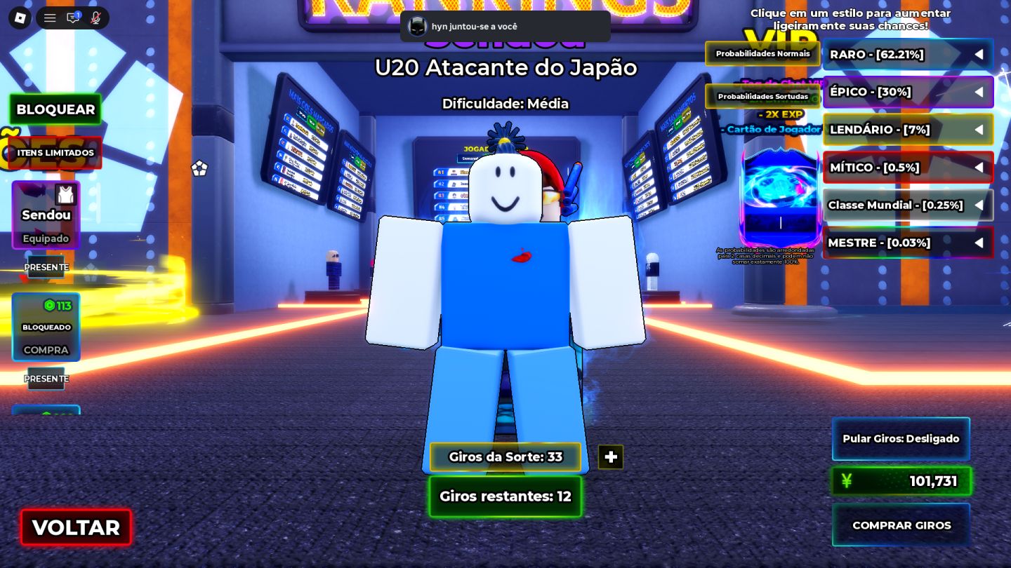 CONTA SENDOU BLUE LOCK RIVALS À VENDA/Cosmeticos e skin playstation