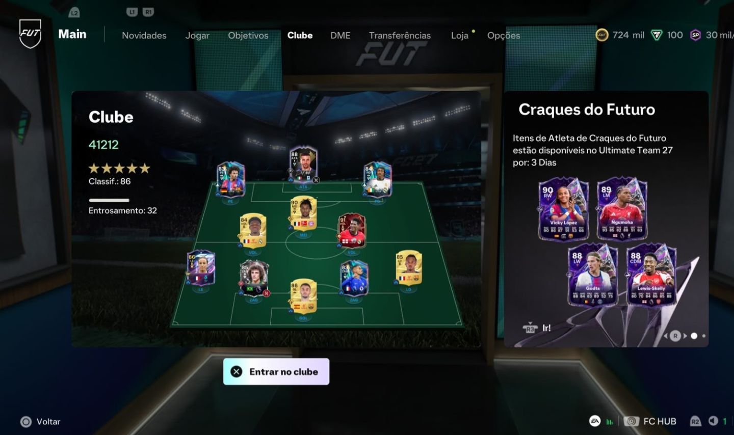 CONTA EA FC 27 PS5 ULTIMATE TEAM COM 800K