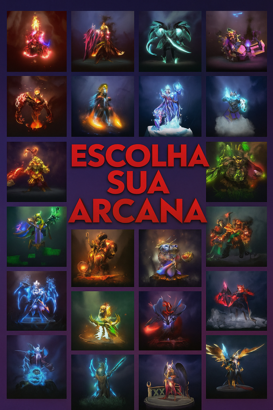 CONTAS DOTA 2 COM ARCANAS (CONTAS NUNCA JOGADAS)