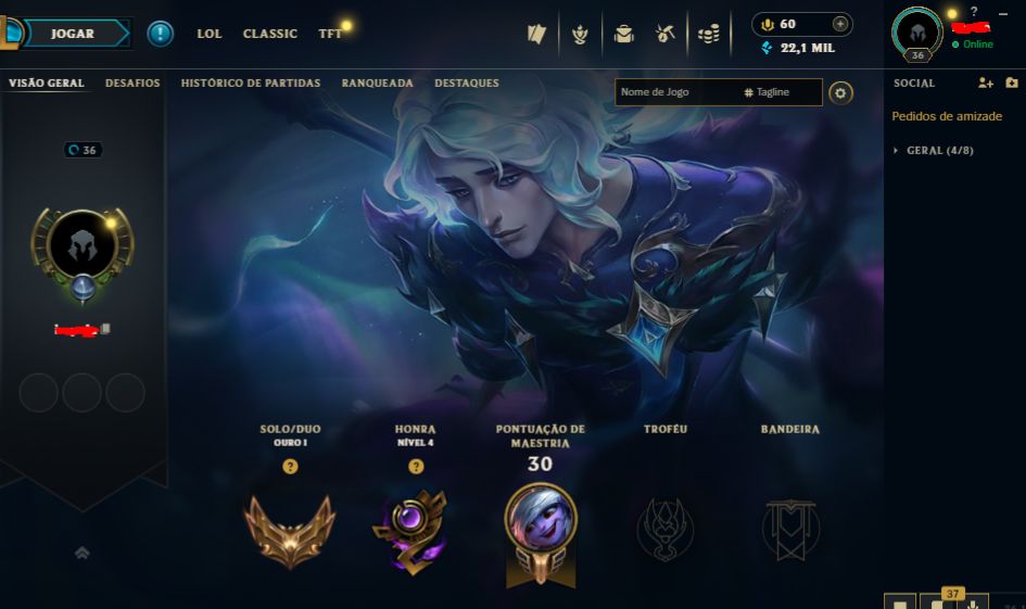 Conta gold / +30 - 10 / full acesso troque email senha tudo
