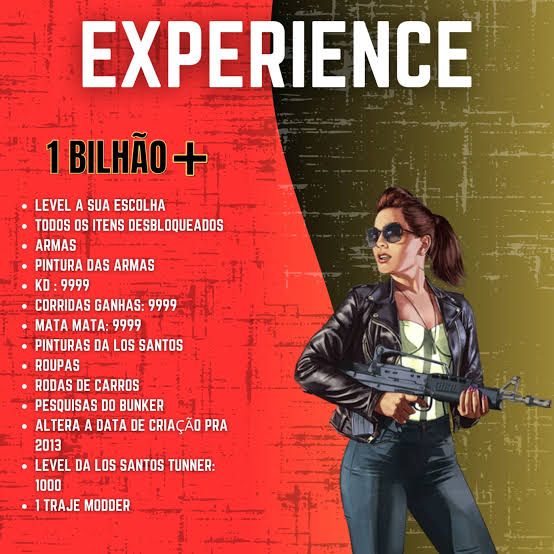 UP DE CONTA GTA V ONLINE PC