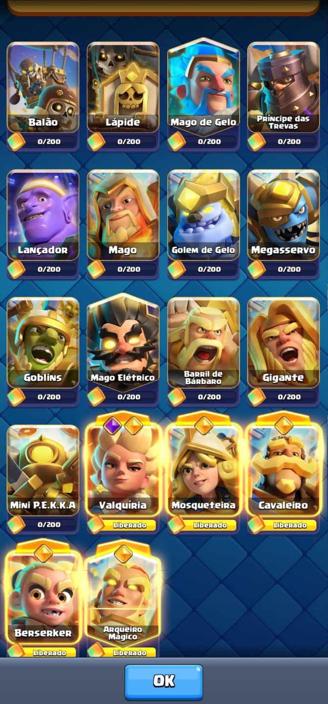 CONTA CLASH ROYALE NÍVEL 15 | 13.095 TROFÉUS | 4.400+ GEMAS | DECKS NÍVEL MÁ