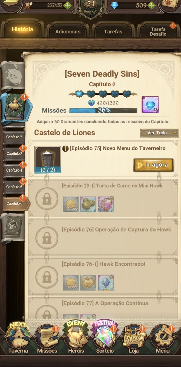 CC 7DS TIME APOCALIPSE E TIME PECADOS!!!