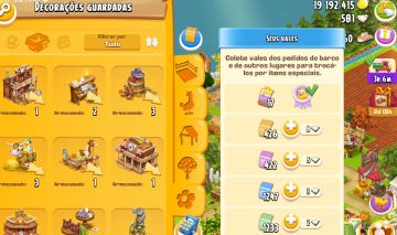 Hayday jogada a mão Nível 169