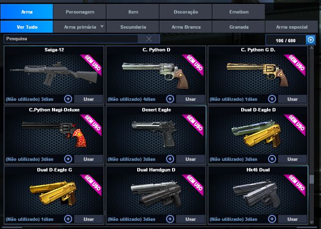 POINT BLANK (SEGUNDO TENENTE 1) (COM ITENS DE CASH) (ENTREGA AUTOMATICA)