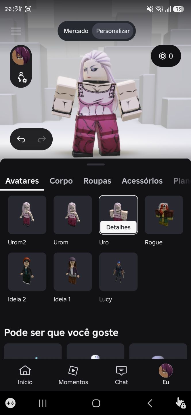 Conta roblox com muitas skins femininas