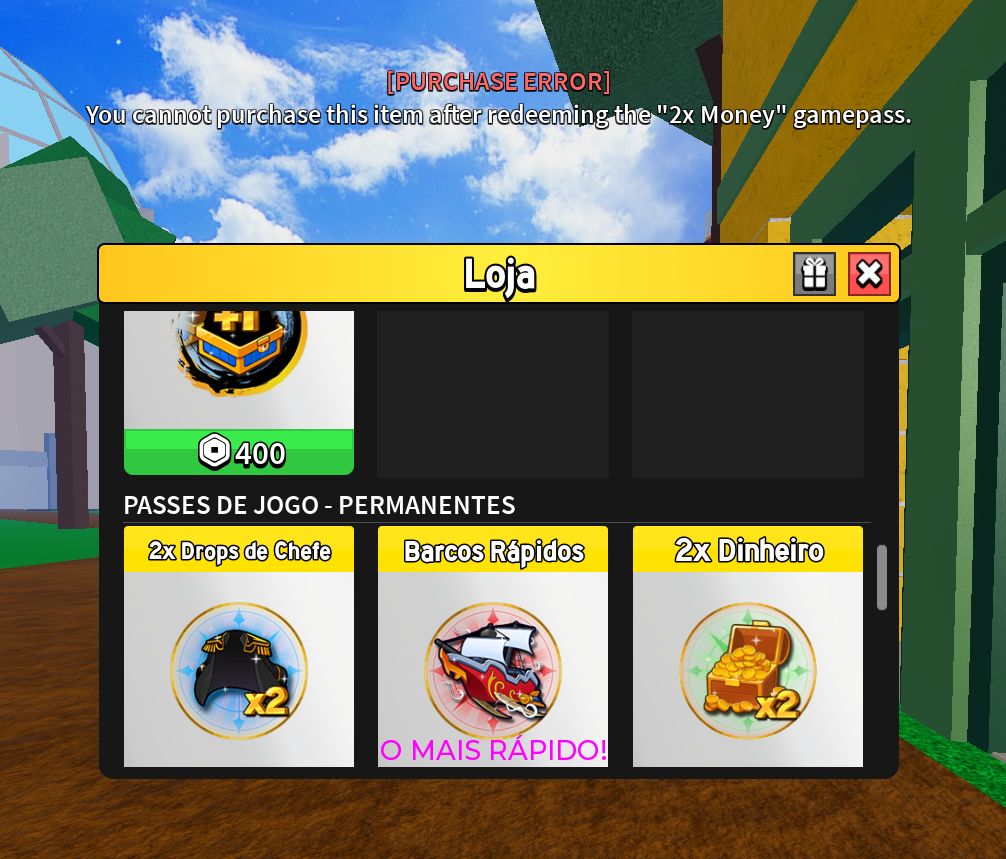 CONTA DE BLOX FRUITS COM TODAS AS GAMEPASS E FRUTAS PERMS E PET SIMULATOR 99