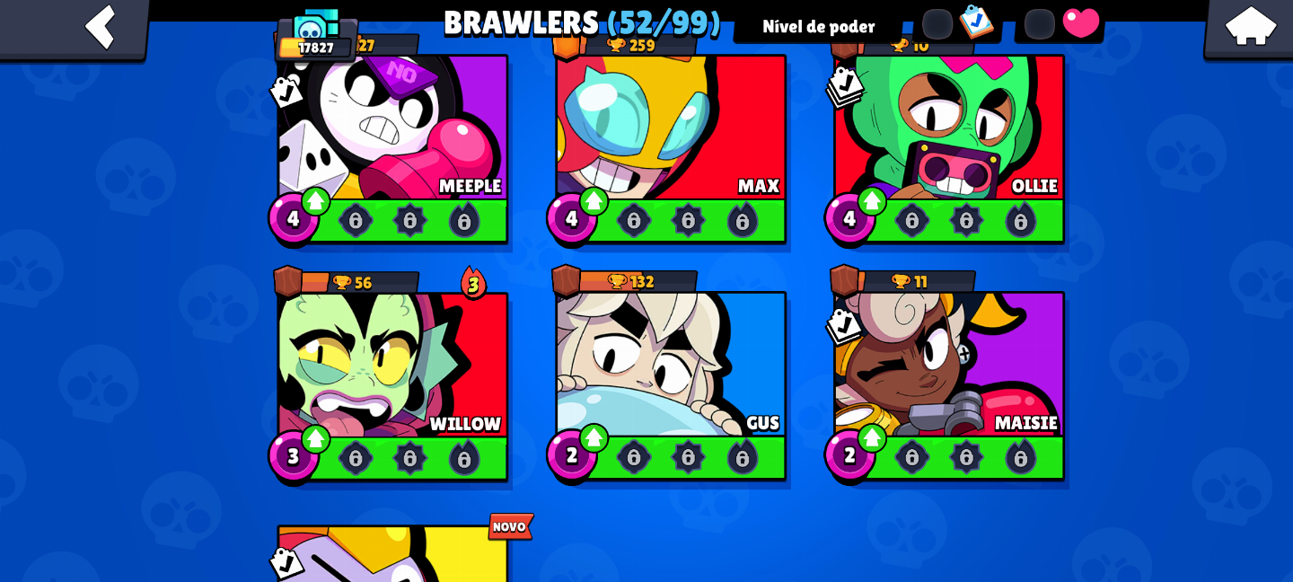 Conta Brawl Stars! 17827 Troféus, 52 Brawlers, 50 Skins e mais! ENTREGA IMEDIATA