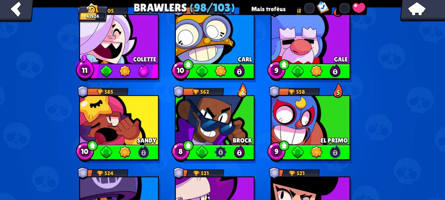 Conta Brawl Stars à venda completa e de alto nível!