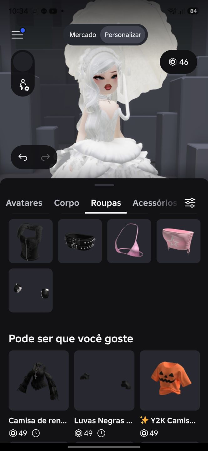 CONTA ROBLOX FEMININA +400 REAIS GASTOS | SKINS, ANIMAÇÕES, GESTOS E GAMEPASSES.