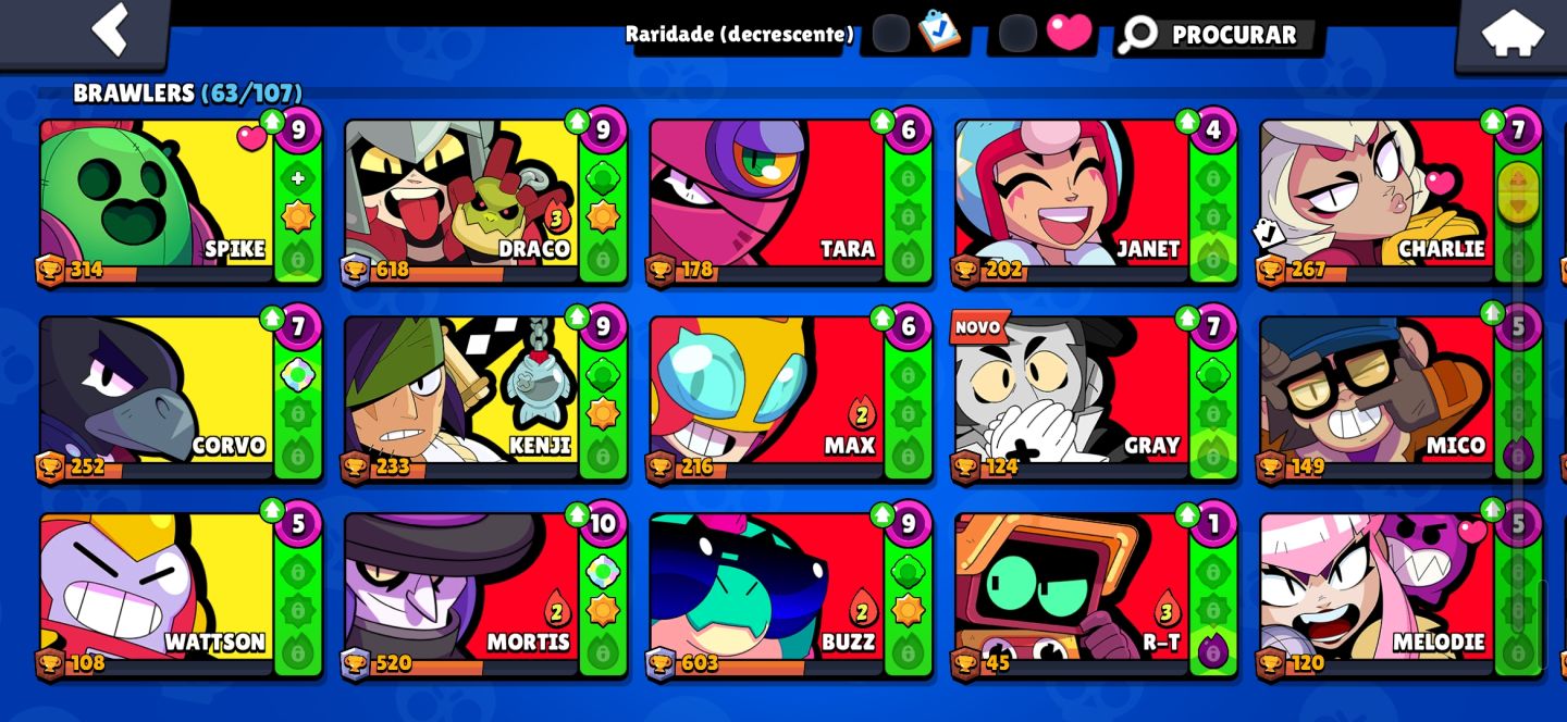 CONTA DE BRAWL STARS 20K TROFÉUS