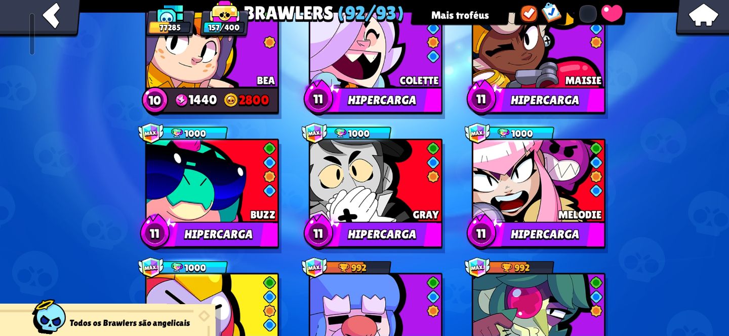 Conta supercell com clash e brawlstars muito upados
