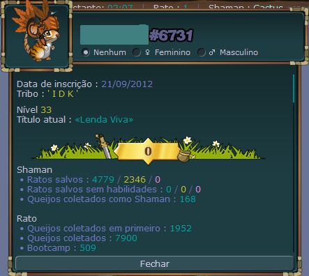 Conta transformice 2012 (full acesso) com item de 4001