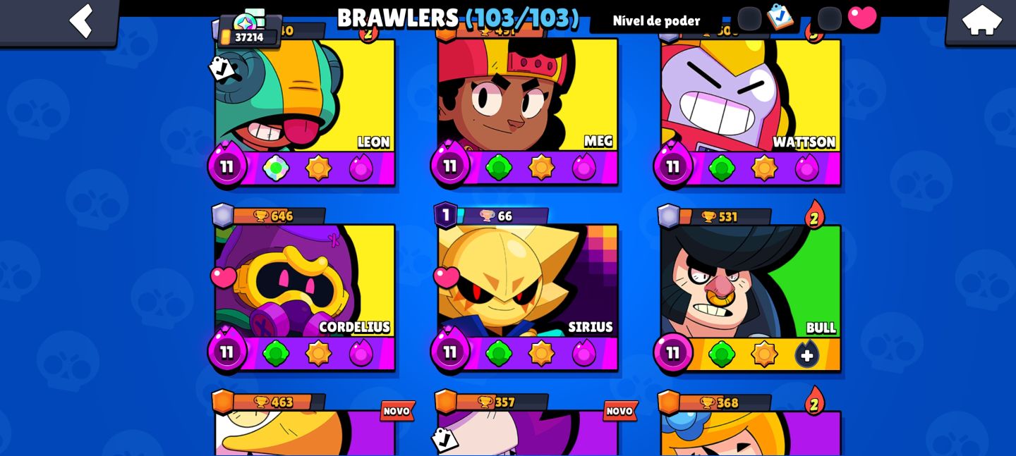 CONTA BRAWL STARS COM SHELLY ESTELAR