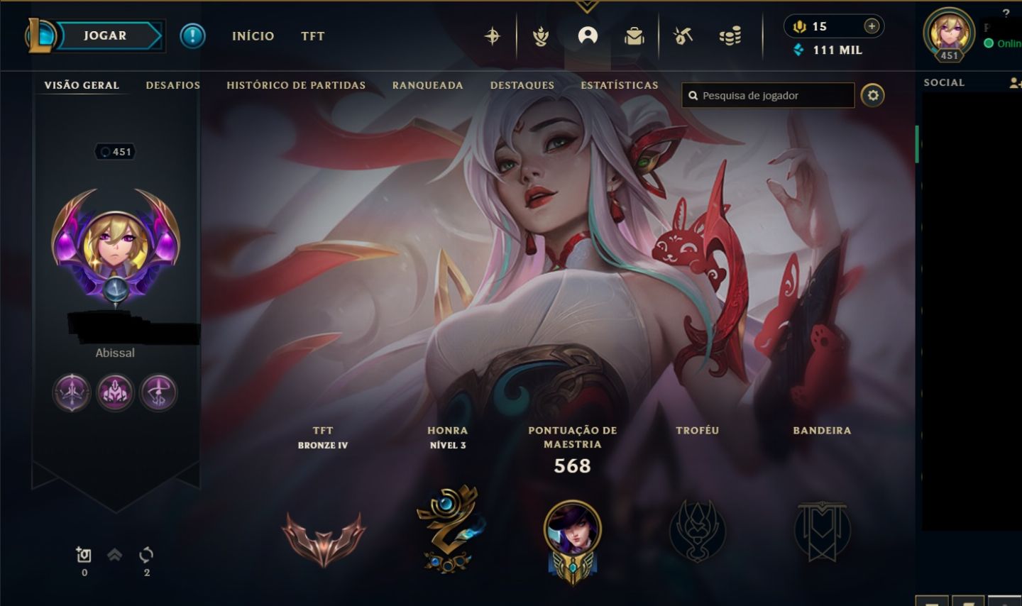 Conta LOL 606 Skins desde S2