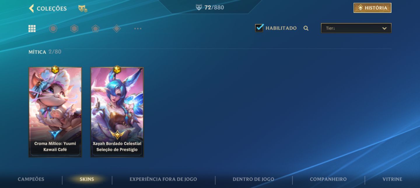 Conta mono xayah adc 72 SKINS