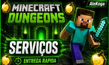 Minecraft Dungeon Serviço/Itens/Emerald - [ENTREGA RÁPIDA]