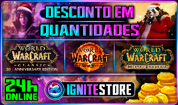 WORLD OF WARCRAFT - GOLD - (CLASSIC / RETAIL / ANIVERSÁRIO) MELHOR PREÇO DO SITE