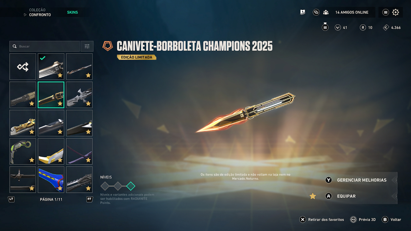 8k gastos em skins / Com acesso total! / Bundle Champions 25 / Lock-in 26.