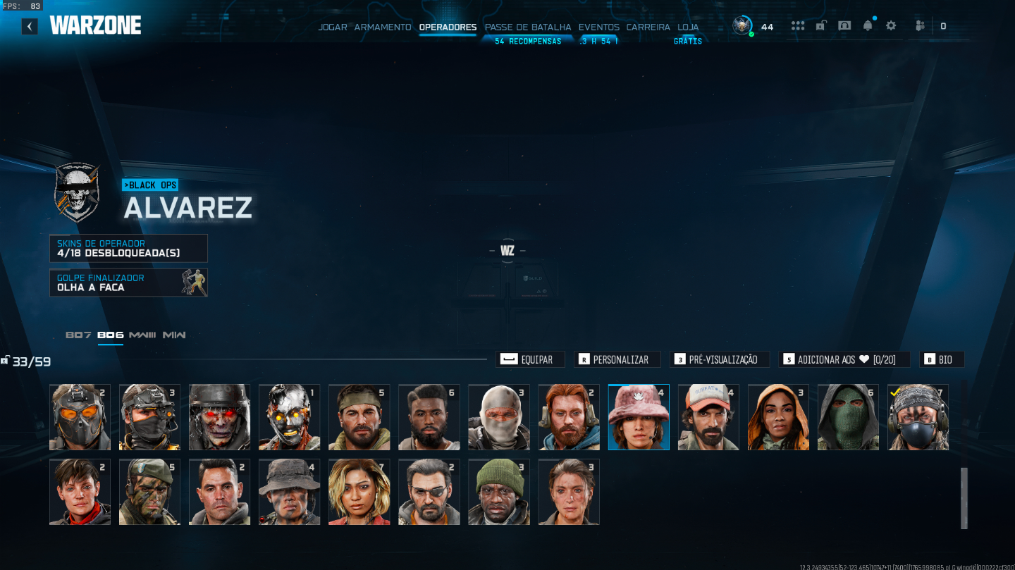 Conta Warzone Bo7/Bo6,Prest 6, ABISMO | NÉBULA | DARK MATTER e INFESTAÇÃO