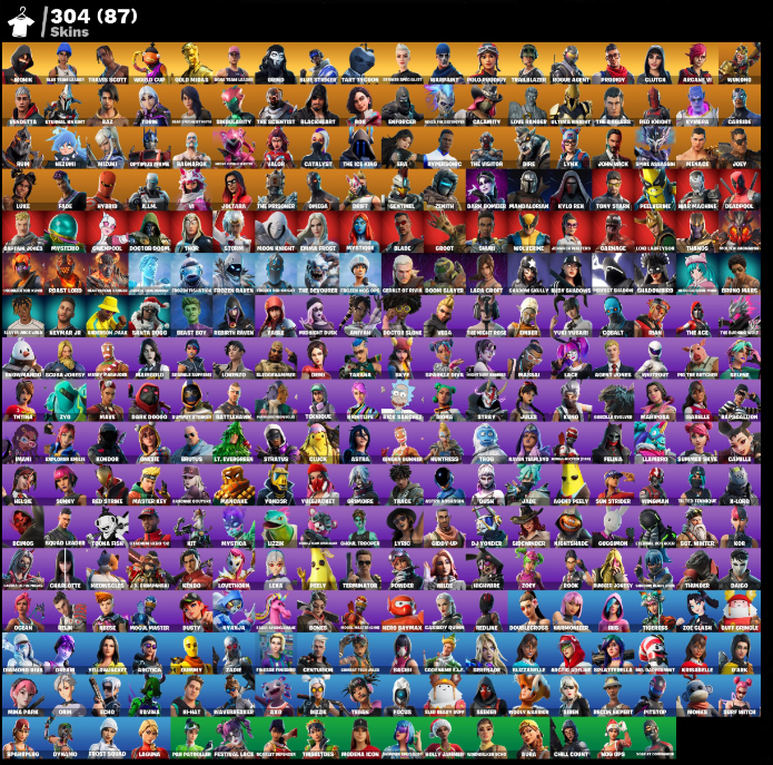 Conta muito rara ikonic travis e outros bundles tem doll em campeonatos oficiais