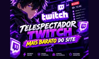 TWITCH VIEWS EM LIVE [MAIS BARATO DO SITE] DURAÇÃO DE 90 MIN 7 DIAS DE REPOSIÇÃO