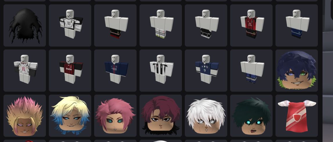 CONTA ROBLOX BLUE LOCK RIVALS, JJS ETC