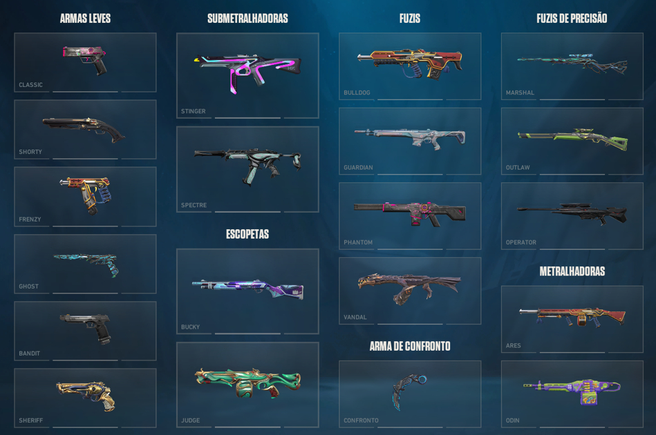 CONTA DE VALORANT OURO 3/PLATINA 1 - COM MUITAS SKINS!!