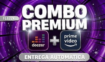 COMBO PRIME VIDEO + DEEZER | PREMIUM | 30 DIAS | MELHOR PREÇO!