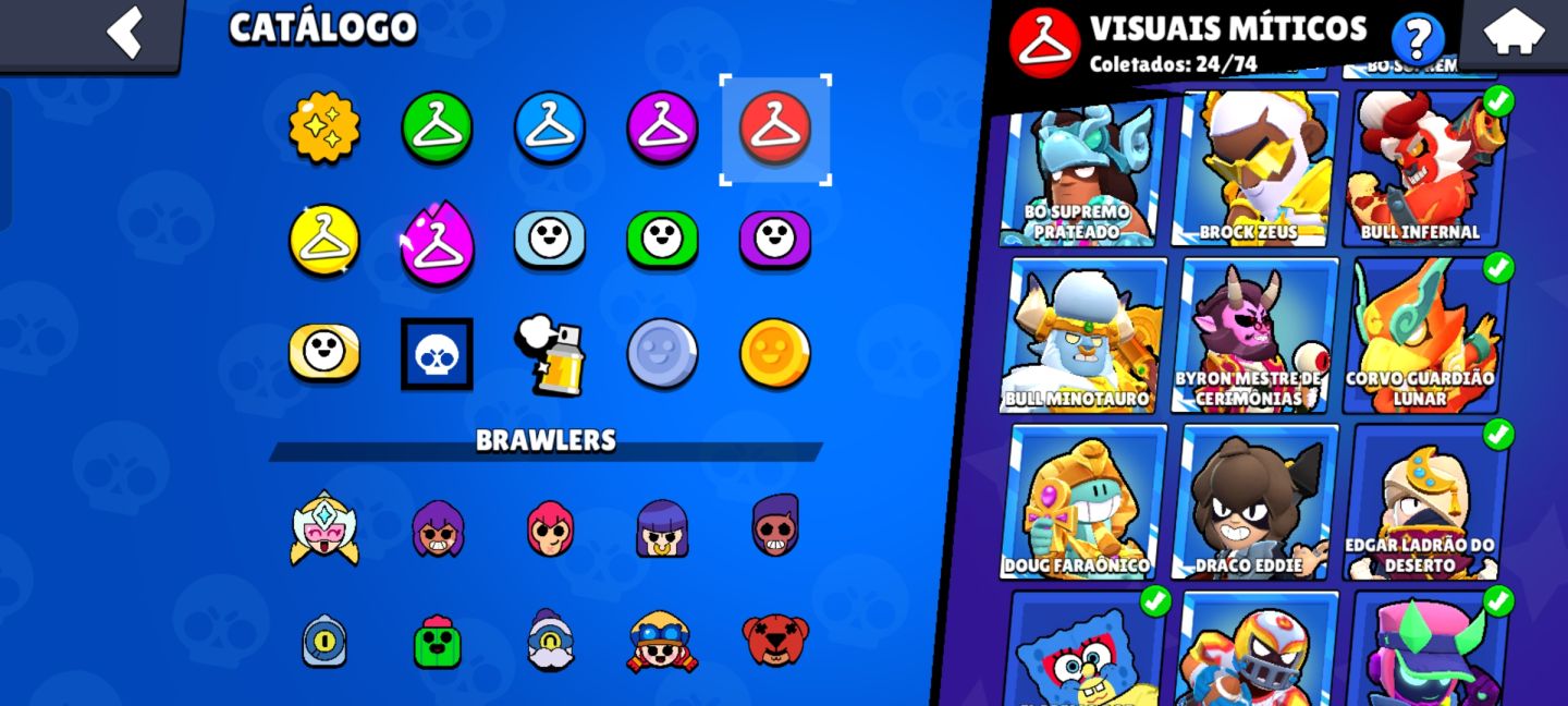 CONTA BRAWL STARS COMPLETA