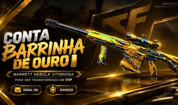 CONTA BARRINHA DE OURO COM BARRET NEBULA VITORIOSA