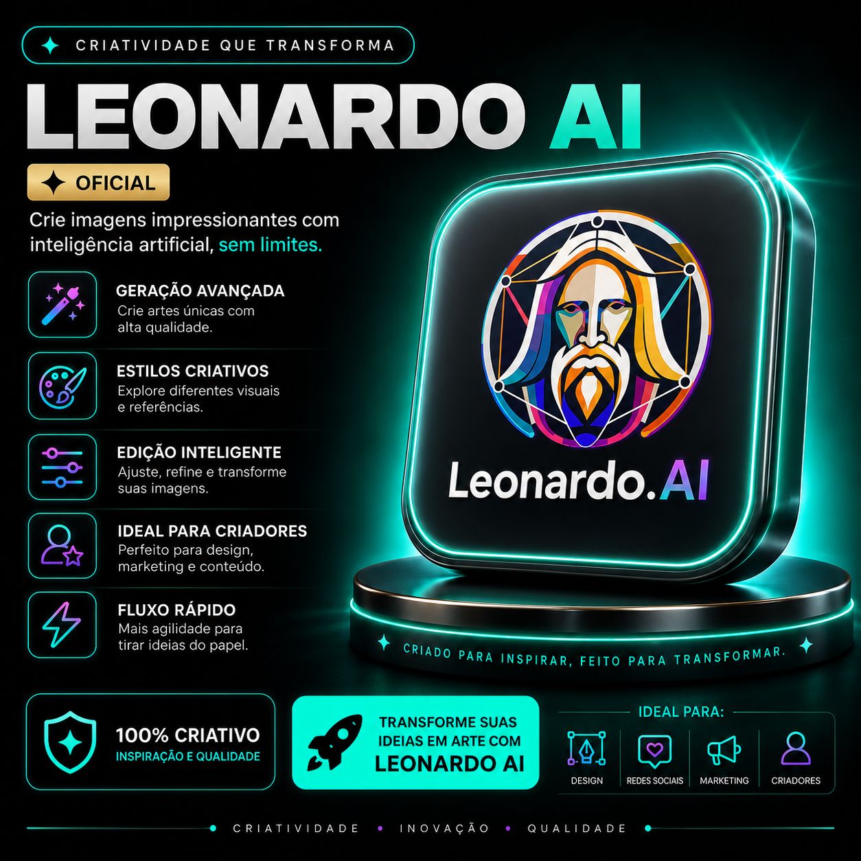 LEONARDO AI PRIVADO SEEDANCE 2.0 + KLING VÍDEO 3.0 8.500 CRÉDITOS
