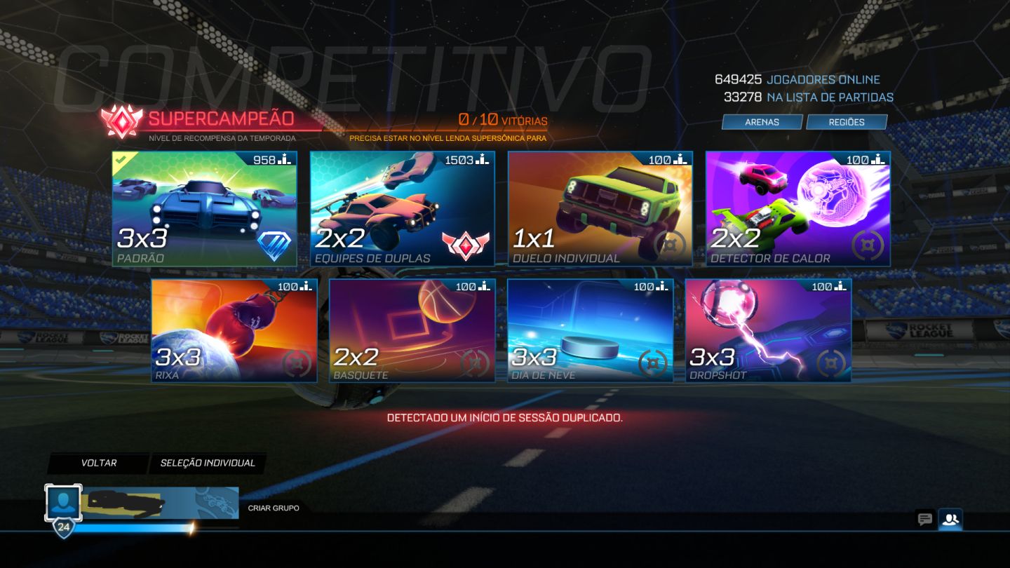 CONTA ROCKET LEAGUE GC1 À VENDA! GC1 DIV 2 GRAND CHAMPION! Full Aceso epic