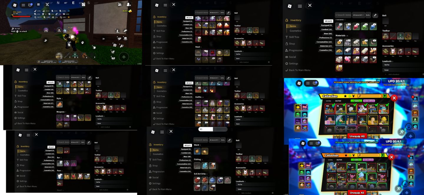 Conta roblox og, upada em diversos jogos, muitas skins itens ucg e etc