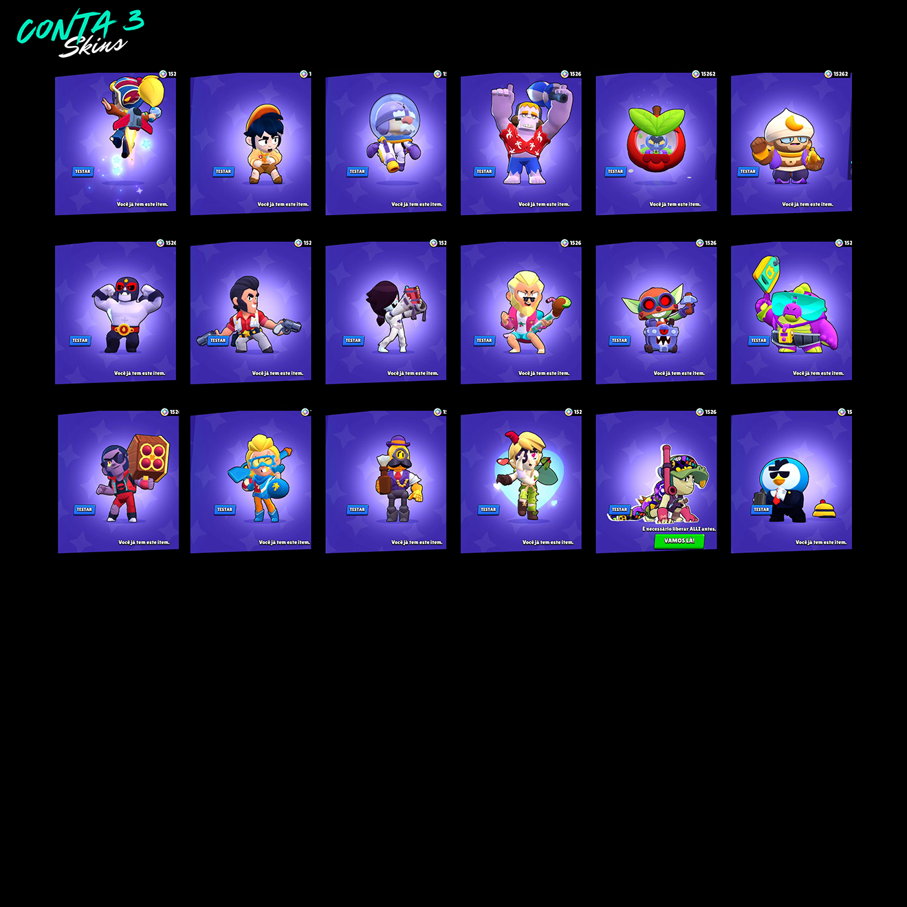 Contas Brawl Stars
