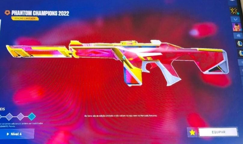 Conta top com banner Champions 2021 e quase 5k gastos