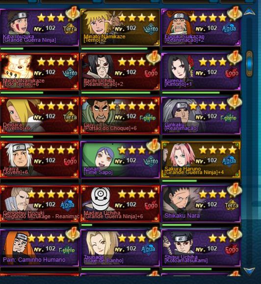 CONTA NARUTO ONLINE 7KK7OO DE FC (negociavel)