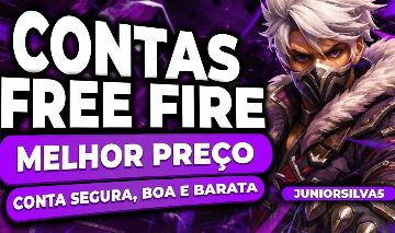 CONTAS FREE FIRE ANTIGA COM 4 ARMAS EVOLUTIVA+ 5 PUNHO+770 PEITORAL+SOMBRA ROXA