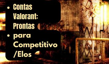 Contas Valorant (lvl 20/elos)