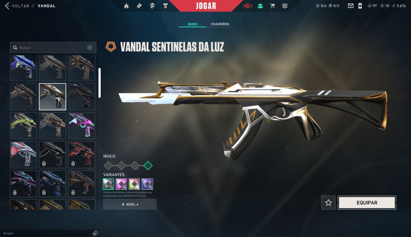 Conta valorant com +4000 gastos em skins e passes. Dono único 100% seguro