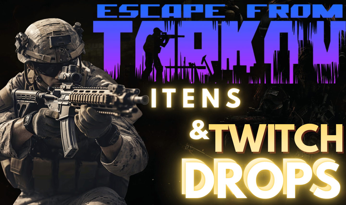 ESCAPE FROM TARKOV - TWITCH DROPS ITENS E ROUBLES