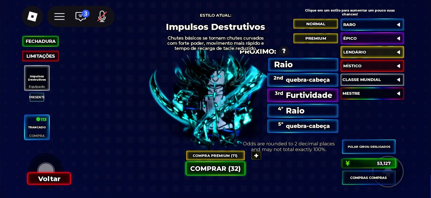 Conta de roblox