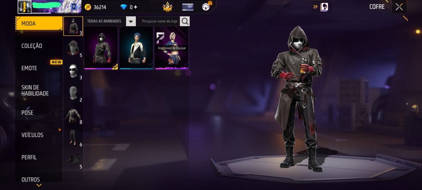 CONTA FF COMPLETA NV 15 - CONJUNTO SOMBRA DA NOITE + JIPE FUGA MACABRA + CARTÃO