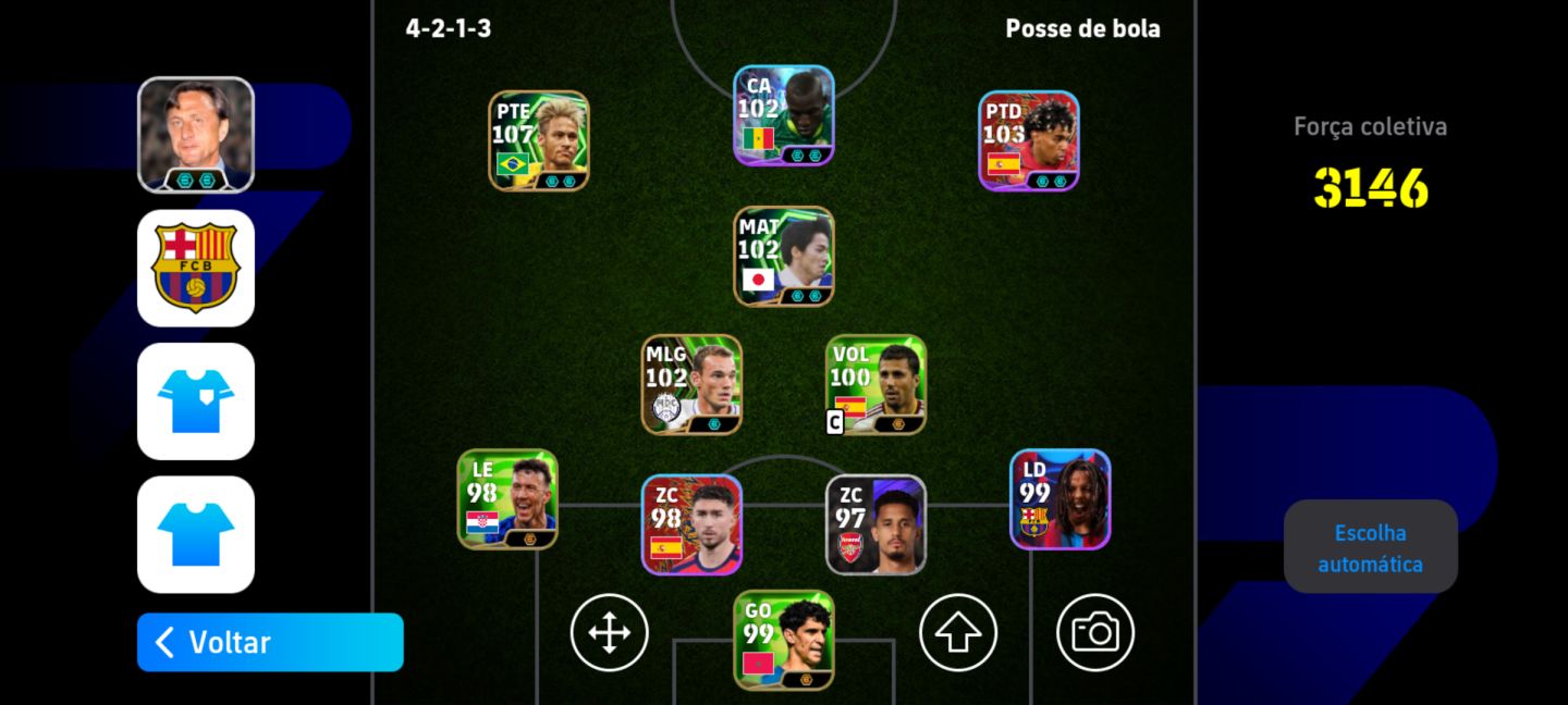 CONTA EFOOTBALL FORÇA COLETIVA 3146
