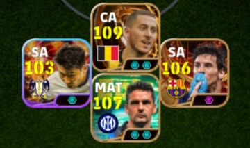 CONTA EFOOTBALL RARA! BAGGIO + SON BLITZ + HAZARD PRIME + MESSI CHUTEIRA E+++!