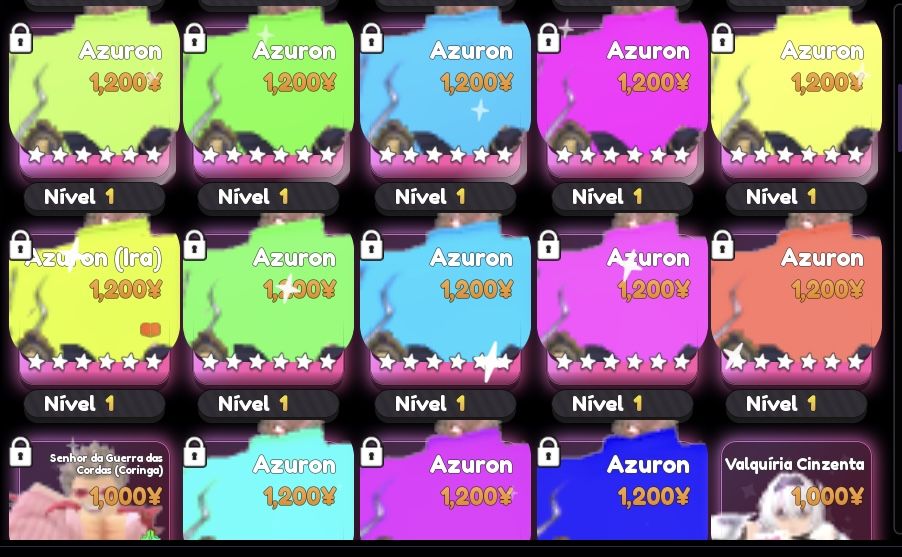CONTA DE ANIME ADVENTURE, UNIVERSAL TOWER DEFENSE, ANIME VANGUARDS