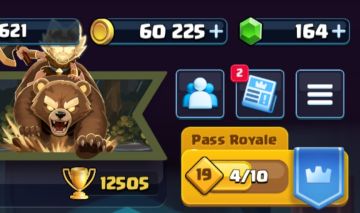 CONTA DE CLASH ROYALE 12,500 TROFÉUS, 5 CARTAS LV 16, FOCADO EM SPLASHYARD